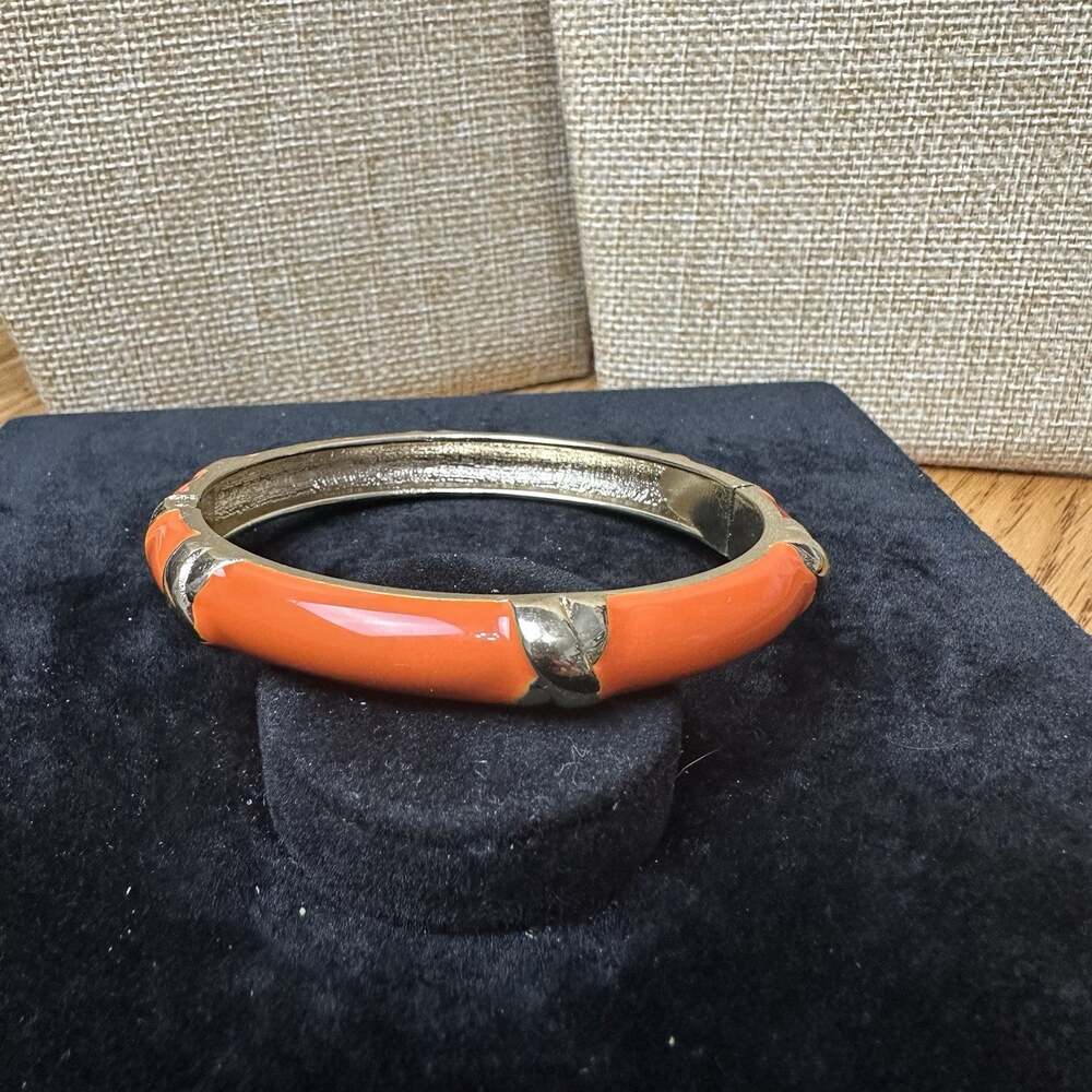 Sequin Nordstrom Multicolor Gold Tone Statement Enamel Bangle Bracelet #414